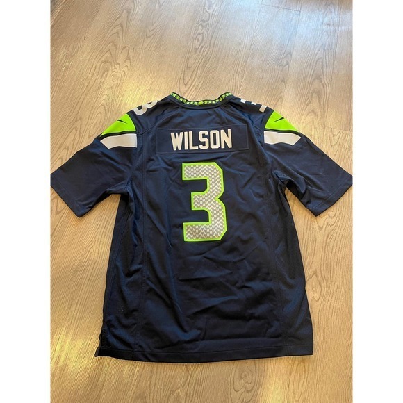 Nike‎ mens Seattle Seahawks #3 Russel Wilson NFL on field jersey large - Picture 4 of 6